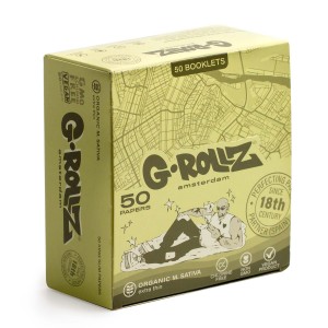 G-ROLLZ | Medicago Sativa Extra Thin Rolling Papers - 50ct Display - King Size [GR07A-DIS]